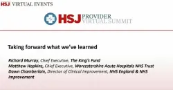 Taking forward what we've learned on demand session 